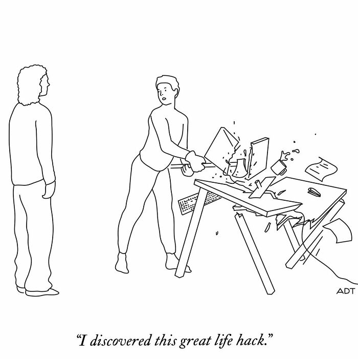 Single-Panel Comic By Adam Douglas Thompson