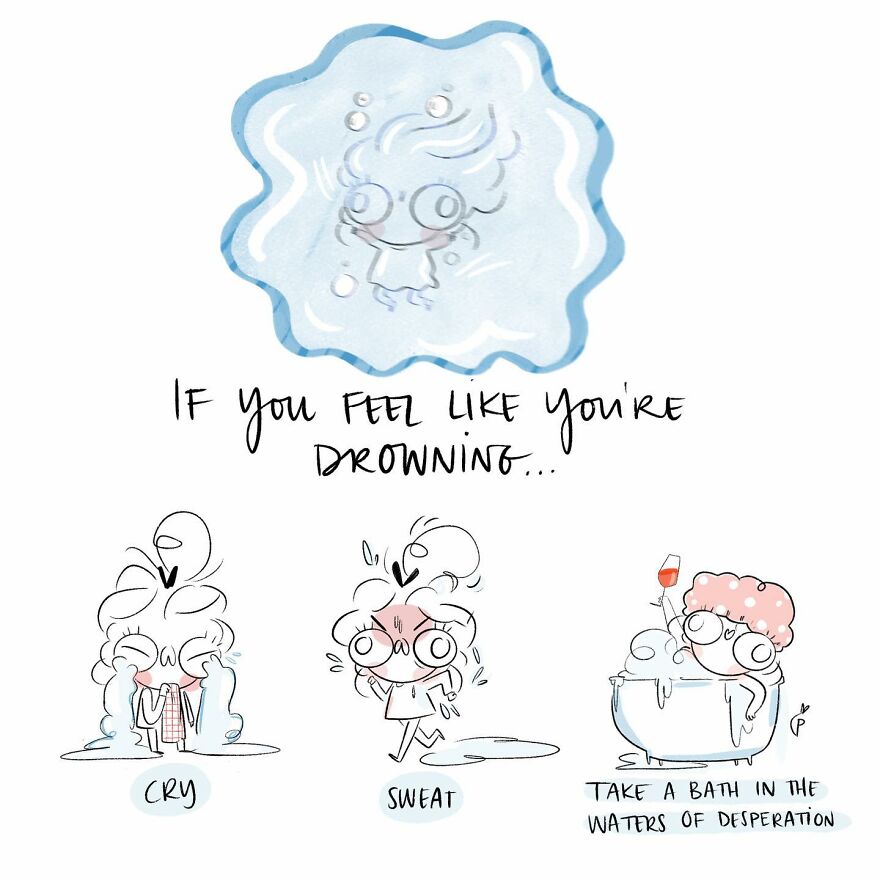 These Illustrations Depict The Temptations Of Being A Girl In Her 20s