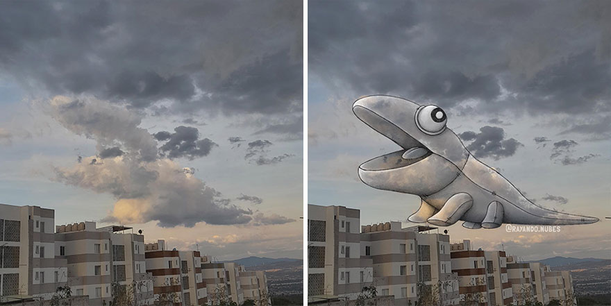 This Artist Continues To Create Drawings Inspired By Cloud Shapes (New Pics)