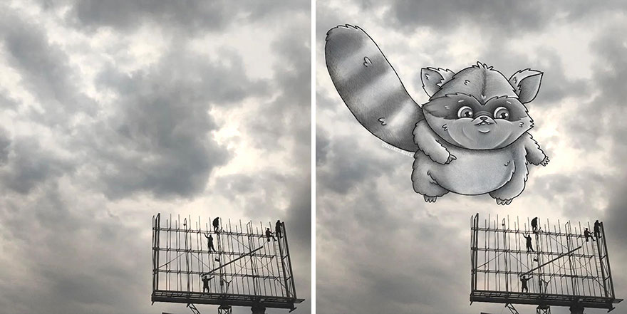This Artist Continues To Create Drawings Inspired By Cloud Shapes (New Pics)