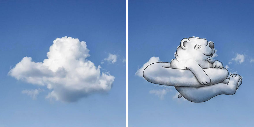 This Artist Continues To Create Drawings Inspired By Cloud Shapes (New Pics)