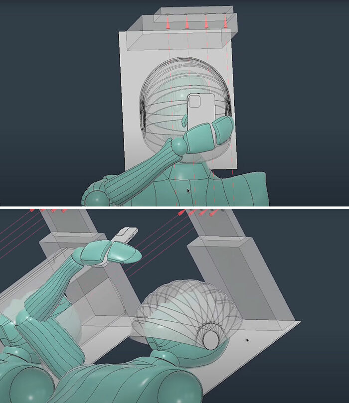 Here’s A Unique Gadget Created By This Guy to Protect Heads While Using Phones in Bed Here’s A Unique Gadget Created By This Guy to Protect Heads While Using Phones in Bed