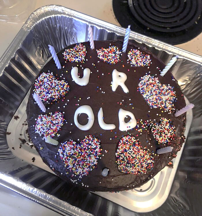 I Thought Y'all Would Enjoy My Poorly Made Birthday Cake For My Dad