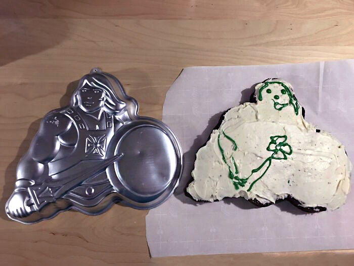 I Made A He-Man Cake Today. Let The Hubby Decorate. Likeness Is Uncanny