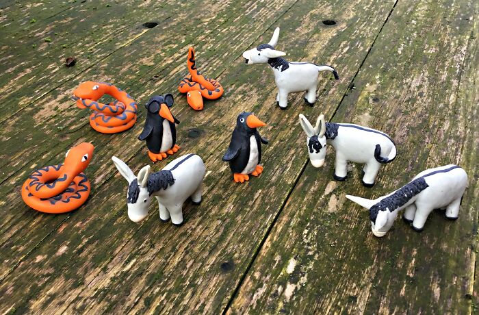 Tiny Animals (Polymer Clay) That I Made For A Board Game