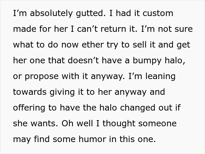 BF Doesn’t Know What To Do After GF Reacted Badly To Pic Of Engagement Ring He Already Bought BF Doesn’t Know What To Do After GF Reacted Badly To Pic Of Engagement Ring He Already Bought