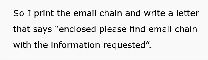 Worker Complies Maliciously When Client Demands Information In Letter Form Only Worker Complies Maliciously When Client Demands Information In Letter Form Only