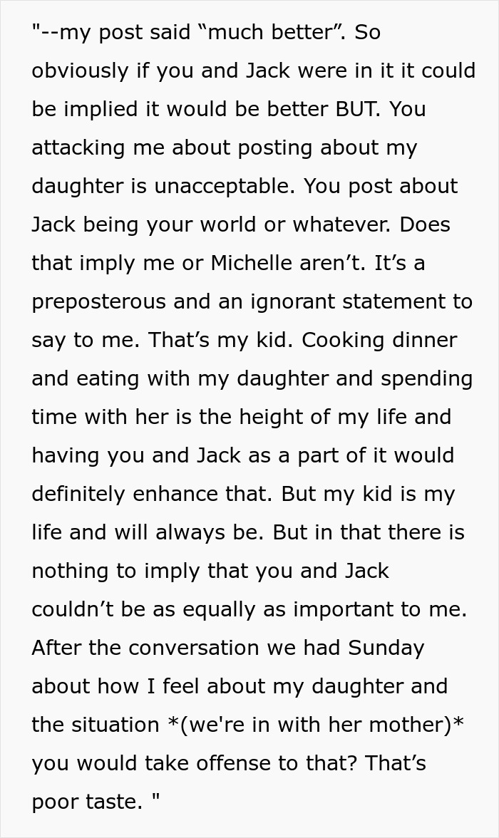 Woman Gets Insulted Over Her BF’s Photo With His 4 Y.O. Daughter, He Gets Mad At Her Woman Gets Insulted Over Her BF’s Photo With His 4 Y.O. Daughter, He Gets Mad At Her