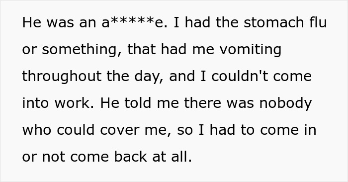 Boss Forces Employee To Come In To Work Sick, Regrets It After It Gets Him Fired