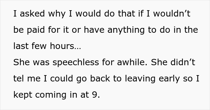 New Manager Pokes At Person Starting And Leaving An Hour Early, Comes To Regret It New Manager Pokes At Person Starting And Leaving An Hour Early, Comes To Regret It