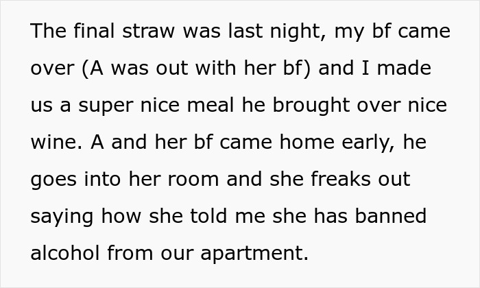 Woman Demands Roommate Adhere To &lsquo;No Alcohol&rsquo; Rule, Loses Her Place To Live Instead