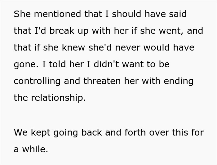 Woman Upset BF Didn’t Warn Her That Her Vacation With Her Ex Means They’re Breaking Up Woman Upset BF Didn’t Warn Her That Her Vacation With Her Ex Means They’re Breaking Up
