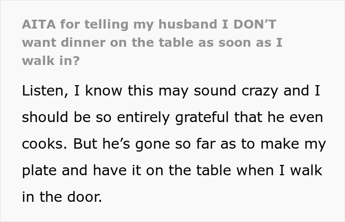 Wife Is Sick And Tired Of Husband Serving Dinner As Soon As She Walks Through The Door Wife Is Sick And Tired Of Husband Serving Dinner As Soon As She Walks Through The Door