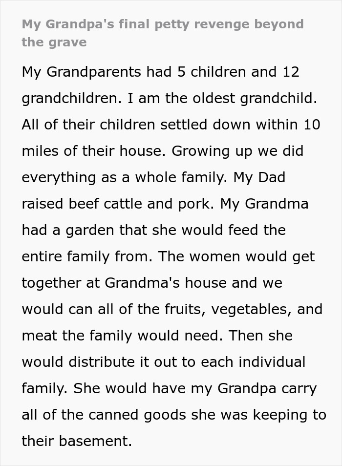 Grandpa Dutifully Hid Grandma&rsquo;s Homemade Green Beans Till They Were Posthumously Found By Grandkids