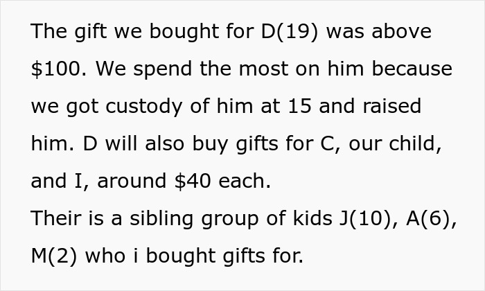 &ldquo;AITA For Not Gifting My Nephew As Nice A Gift As His Cousin&rsquo;s Because His Parents Are Poor?&rdquo;