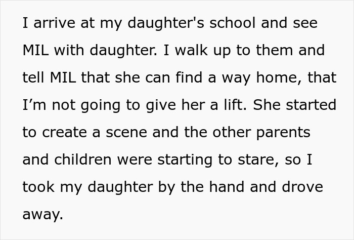 Woman Refuses To Downplay Her Boundary And Leaves MIL In A Parking Lot, Asks If She Was Wrong