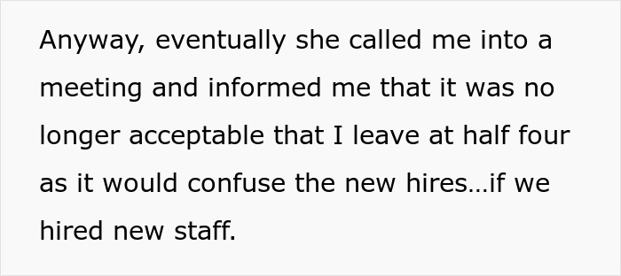 New Manager Pokes At Person Starting And Leaving An Hour Early, Comes To Regret It New Manager Pokes At Person Starting And Leaving An Hour Early, Comes To Regret It