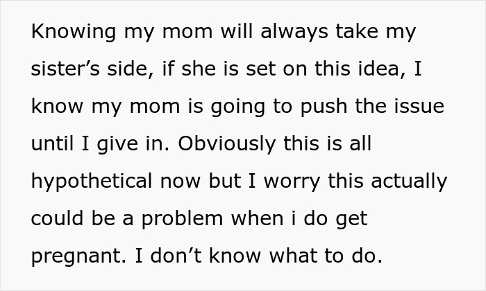 &ldquo;I&rsquo;m Going To Go Crazy&rdquo;: Woman Shocked At Mom Suggesting She Give Her Baby To Her Sister