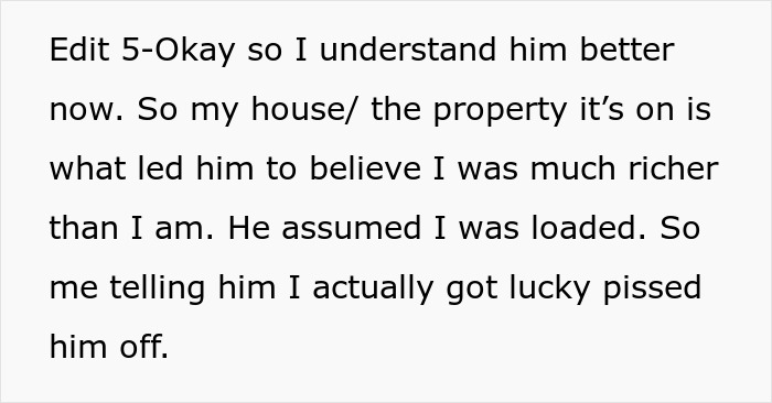 Woman Shocked At BF&rsquo;s Fit Over How She Afforded Her Home, Learns He&rsquo;s A &ldquo;Deluded&rdquo; Gold Digger
