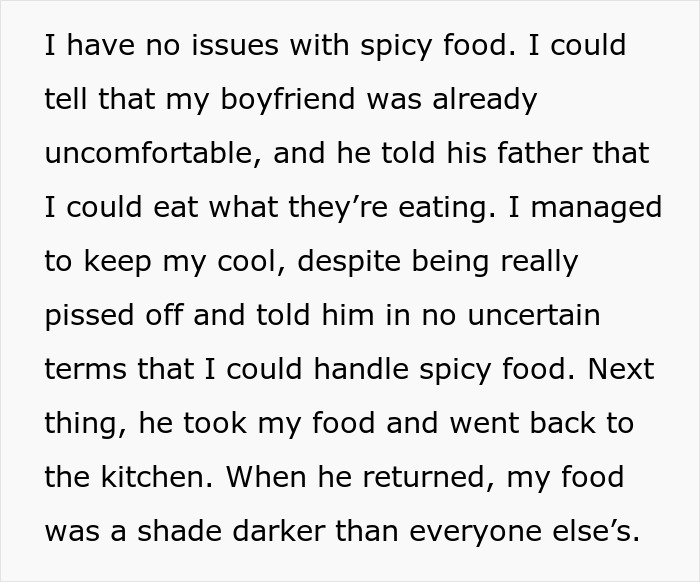 "AITA For Eating The Food My FIL Served Me And Ruining Mine And My Boyfriend's Holiday" "AITA For Eating The Food My FIL Served Me And Ruining Mine And My Boyfriend's Holiday"