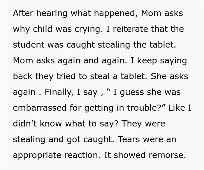 &ldquo;I&rsquo;m Beside Myself&rdquo;: Teacher Loses Faith In New Generation After Parents Defend Child Stealing