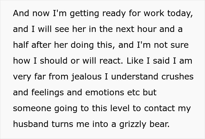 "Do You Have A Crush On My Husband?": Coworker Crosses Major Boundary, Regrets It