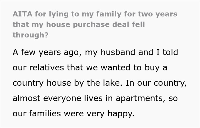 Couple Hides From Family That They Bought A House 2 Years Ago, They Find Out And Are Furious