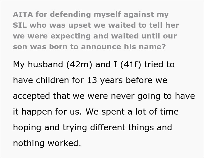 SIL Desperately Wants To Insert Herself Into Couple&rsquo;s Pregnancy, Rudely Says She Feels &lsquo;Cut Out&rsquo;