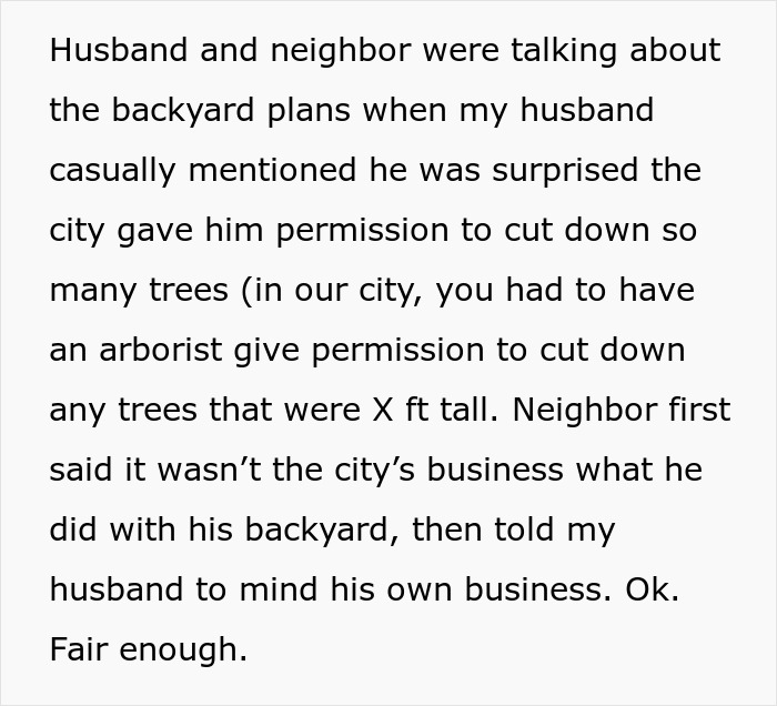 “Husband Tries To Warn Neighbors About Their Landscaping, Gets Told To Mind His Own Business” “Husband Tries To Warn Neighbors About Their Landscaping, Gets Told To Mind His Own Business”