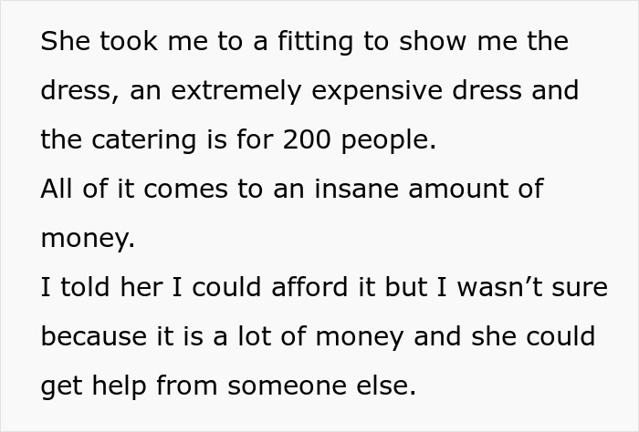 Woman Tries To Guilt-Trip Her Sister Into Paying For Her Massive Wedding With 200 Guests Woman Tries To Guilt-Trip Her Sister Into Paying For Her Massive Wedding With 200 Guests