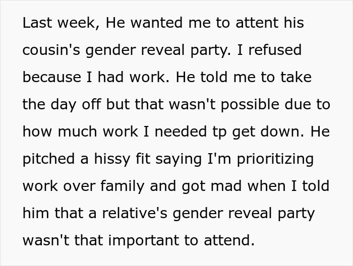 "He Pitched A Hissy Fit": Husband Demands Wife Come To Party, Lies About Her Miscarriage