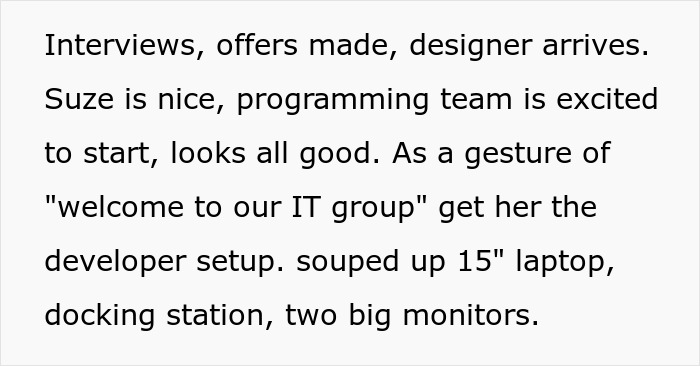 Team Manager Takes Designer's Big Monitors Away To Show How Real Users See Her Designs