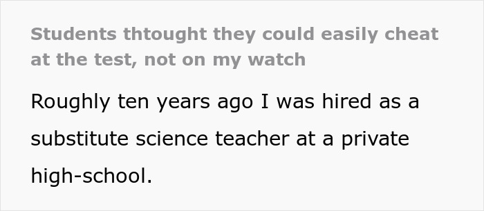 Teacher Gets Petty Revenge On Lazy Students Who Thought They Could Cheat On Every Test