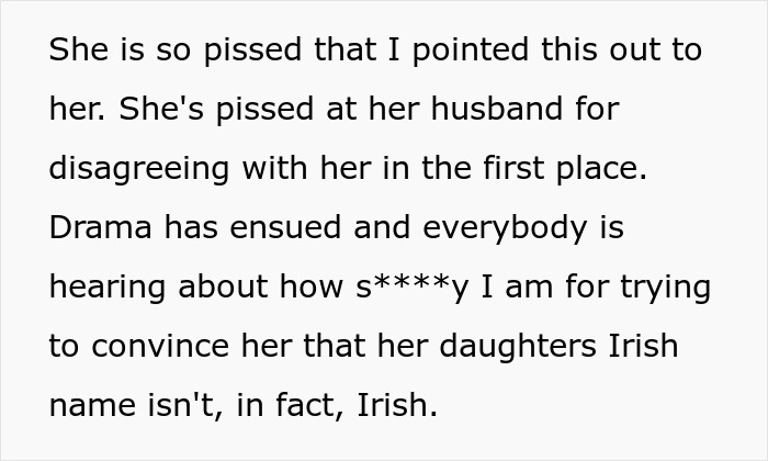 Mom Is Certain Her Baby&rsquo;s Name Is Irish When It&rsquo;s Really Not, Gets Upset When It's Pointed Out