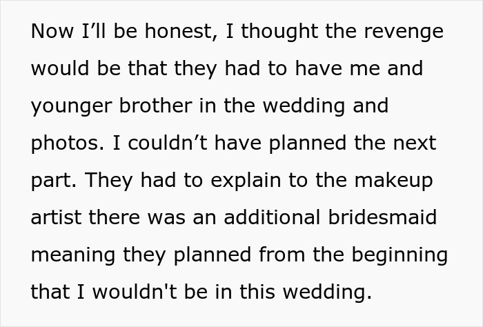 Woman Suspects Bride Is Trying To Push Her Out Of Her Brother’s Wedding, Has A Plan To Outsmart Her Woman Suspects Bride Is Trying To Push Her Out Of Her Brother’s Wedding, Has A Plan To Outsmart Her
