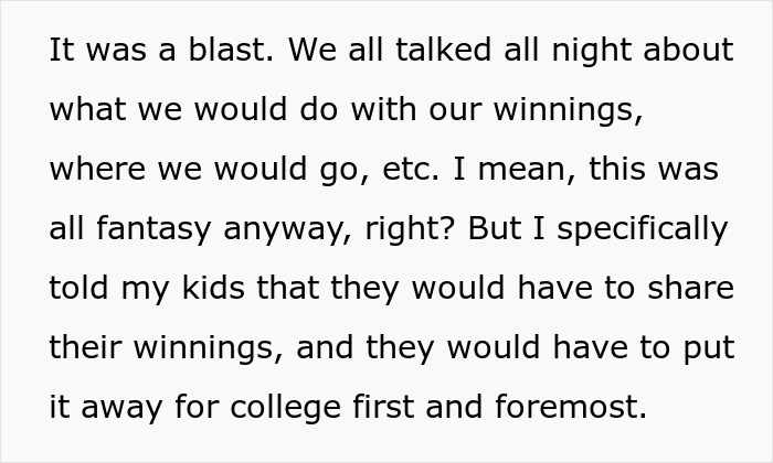 &ldquo;AITA For Spending My Son&rsquo;s Lottery Winnings Money?&rdquo;