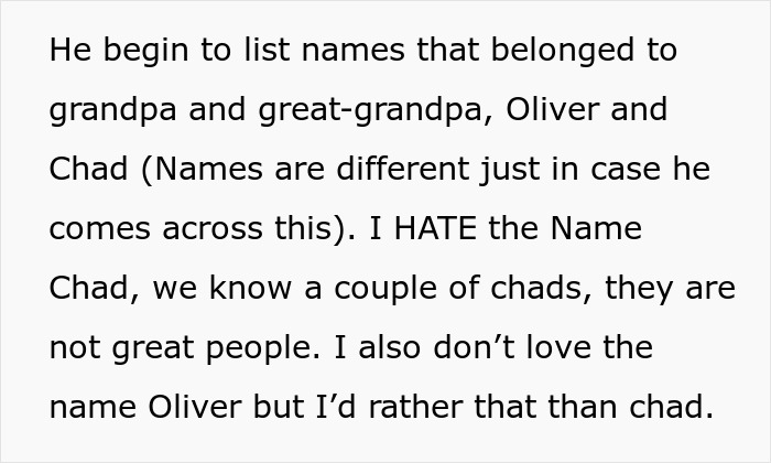 Dad Chooses Baby's Name Saying It's Meaningful To Him, Mom Can't Bring Herself To Say It Out Loud 