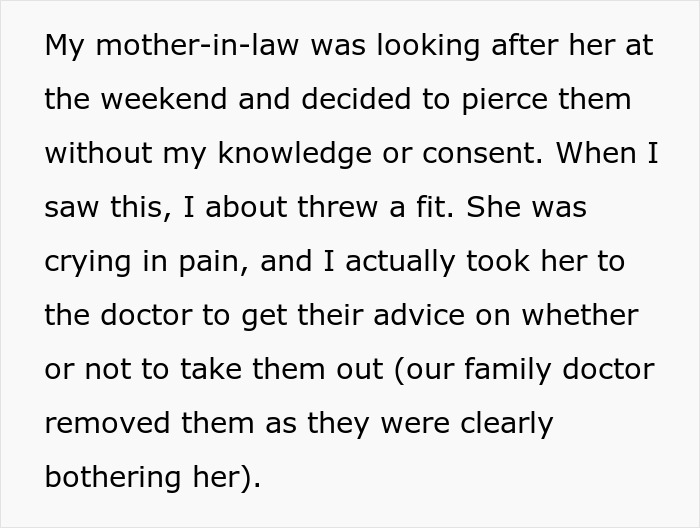 6-Month-Old Baby Taken To Doctor After Her Grandma Secretly Pierced Her Ears 6-Month-Old Baby Taken To Doctor After Her Grandma Secretly Pierced Her Ears