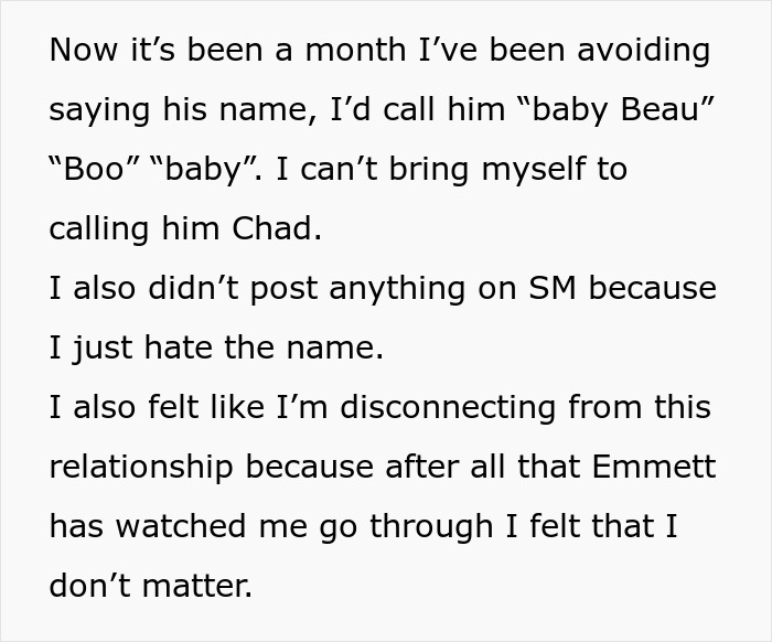 Dad Chooses Baby's Name Saying It's Meaningful To Him, Mom Can't Bring Herself To Say It Out Loud 