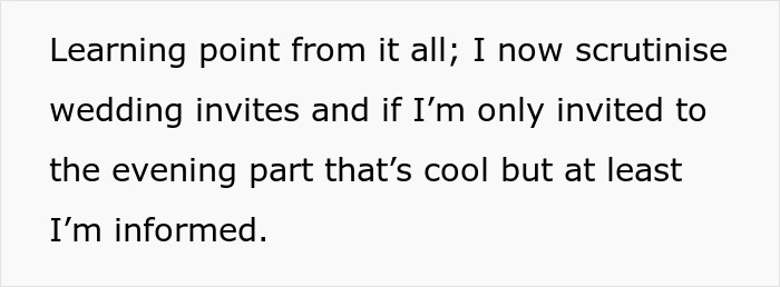 "Always Read The Wedding Invitation Small Print": 2 Guests Leave Wedding Mortified "Always Read The Wedding Invitation Small Print": 2 Guests Leave Wedding Mortified