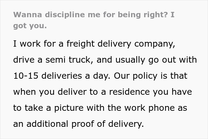 &ldquo;I Have A Write-Up For You&rdquo;: Supervisor Tries Disciplining Driver For No Reason, Regrets It