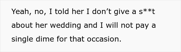 Woman Tries To Guilt-Trip Her Sister Into Paying For Her Massive Wedding With 200 Guests Woman Tries To Guilt-Trip Her Sister Into Paying For Her Massive Wedding With 200 Guests