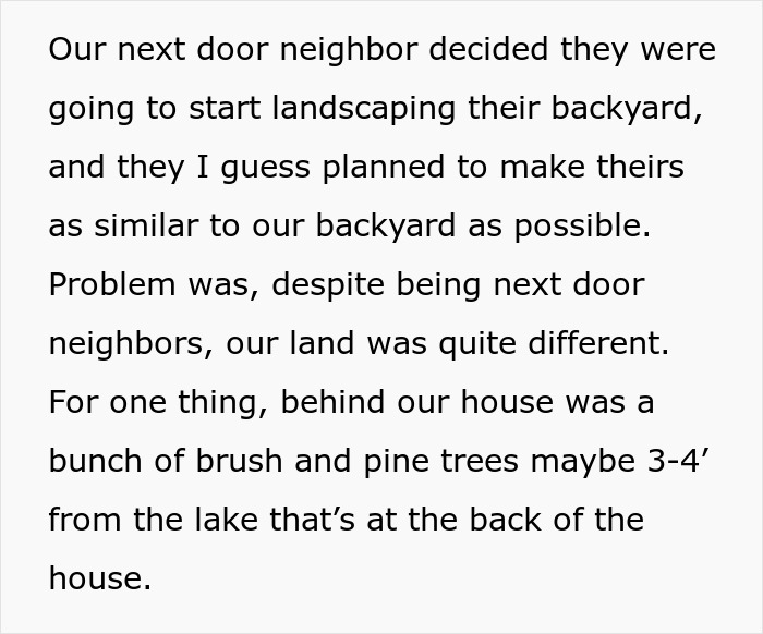 “Husband Tries To Warn Neighbors About Their Landscaping, Gets Told To Mind His Own Business” “Husband Tries To Warn Neighbors About Their Landscaping, Gets Told To Mind His Own Business”