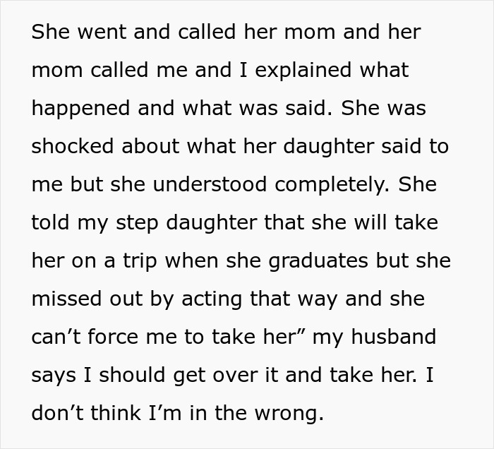 “You Mean Nothing To Me”: Teen Regrets Her Words To Stepmom After Being Denied Beach Trip “You Mean Nothing To Me”: Teen Regrets Her Words To Stepmom After Being Denied Beach Trip