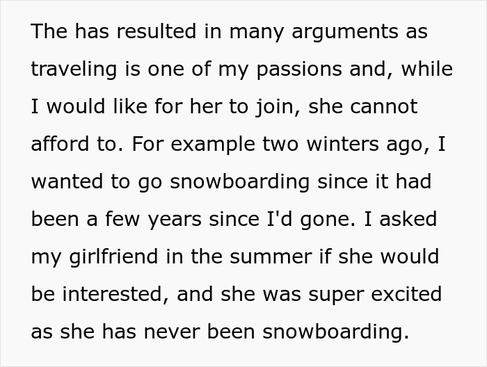 Guy Refuses To Pay For GF Of 5 Years And Goes On Vacation Without Her, Doesn’t Get Why She’s Mad Guy Refuses To Pay For GF Of 5 Years And Goes On Vacation Without Her, Doesn’t Get Why She’s Mad