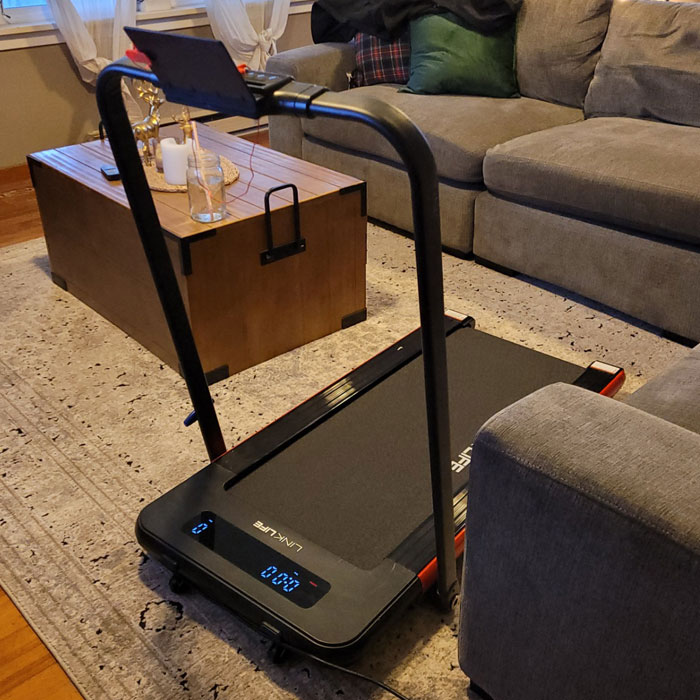 Upgrade Your Fitness Journey With BiFanuo 2-In-1 Folding Treadmill: The Ultimate Under Desk Smart Walking Pad, Installation-Free For Convenient Home/Office Cardio Fitness!