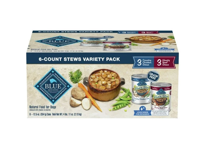 Blue Buffalo's Stew Chicken & Beef Variety Pack dog food Blue Buffalo's Stew Chicken & Beef Variety Pack dog food