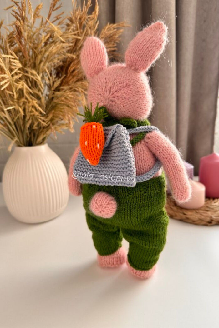 The Result Of My Little Bunny Knitting Pattern