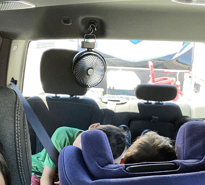 Illuminate And Ventilate: Portable Camping Fan With LED Lantern - Light The Way!