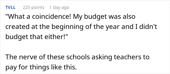 School Expects Teacher To Pay $400 For Student Trip, They Maliciously Comply